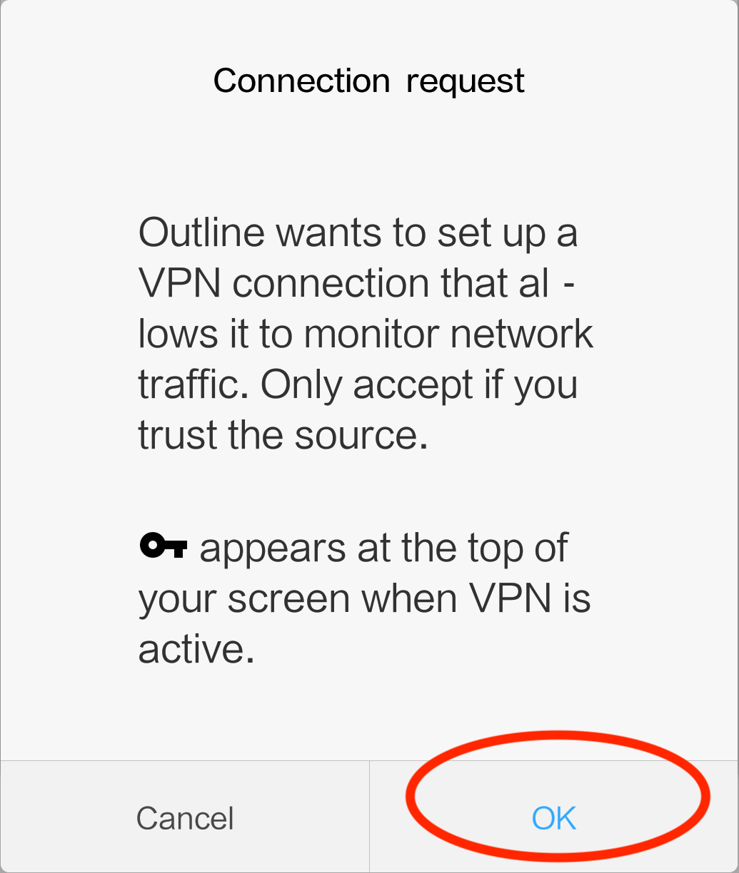 Click connect